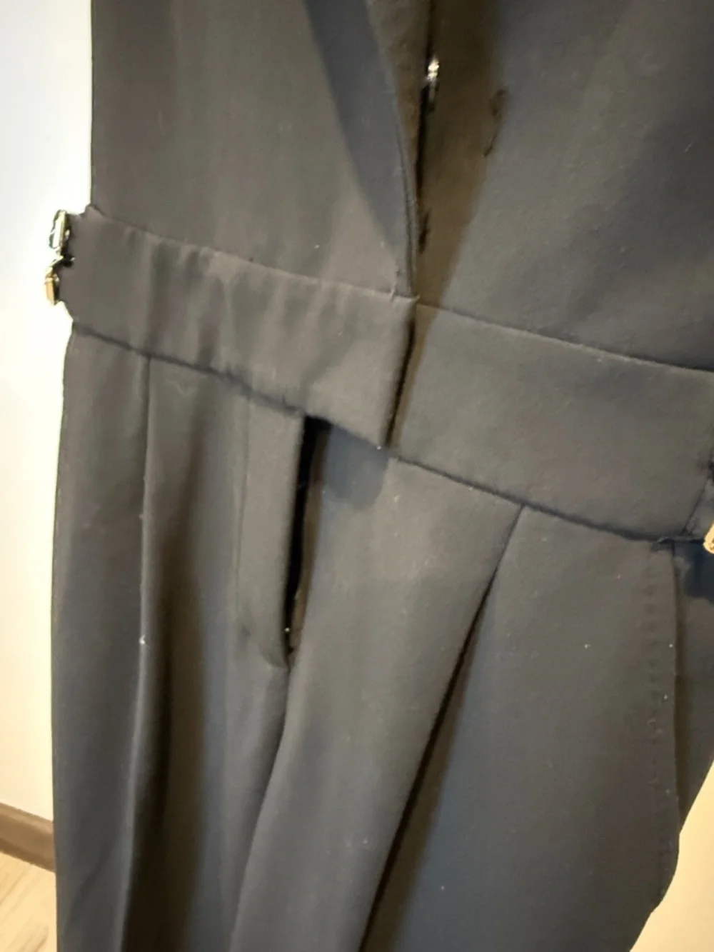 MICHAEL Michael Kors Black Sleeveless Tailored Jumpsuit - Picture 5 of 5